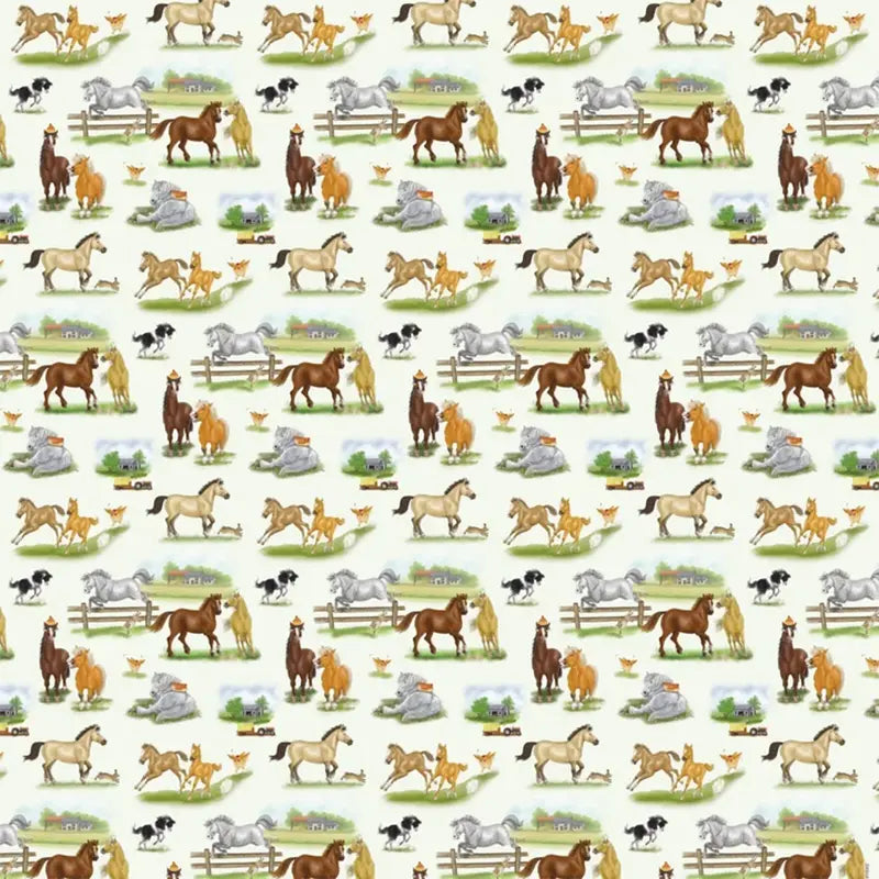 Alison's Animals Horses Wrapping Paper Pack  - 2 Sheets