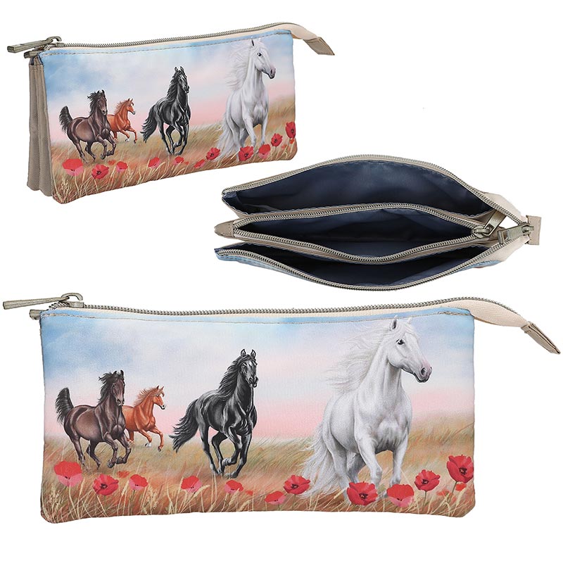 Miss Melody Poppy Sand Pencil Case
