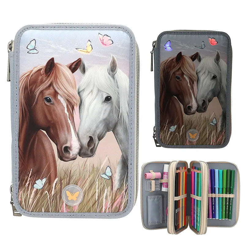 Miss Melody LED Triple Pencil Case
