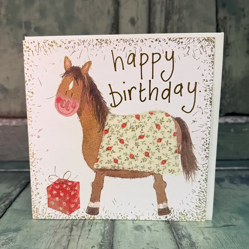 Pony Birthday Card - Alex Clark Art