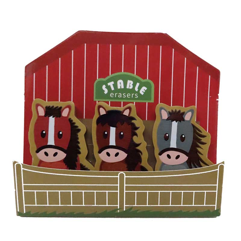 Pony Stable Erasers 