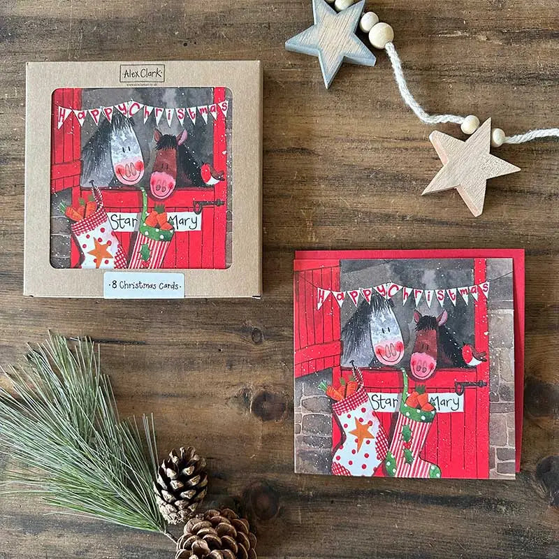 Pack of 8 Christmas Cards - Christmas Stable