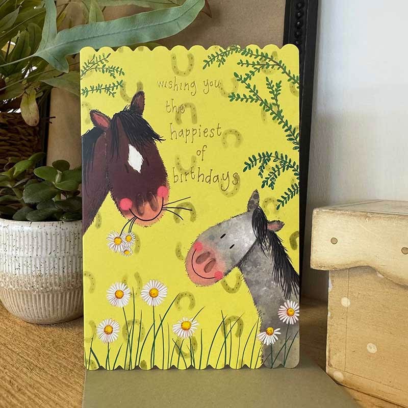 Happiest of Ponies Birthday Card - Alex Clark Art 