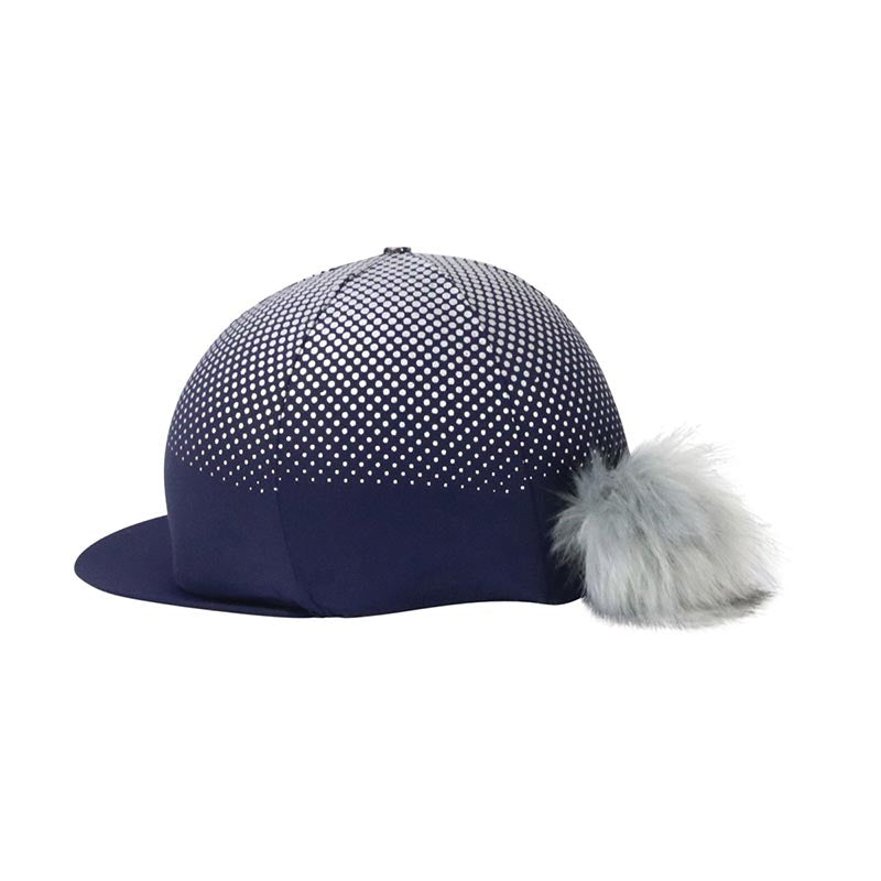Hy Equestrian Glitter Explosion Hat Cover with Pom Pom 