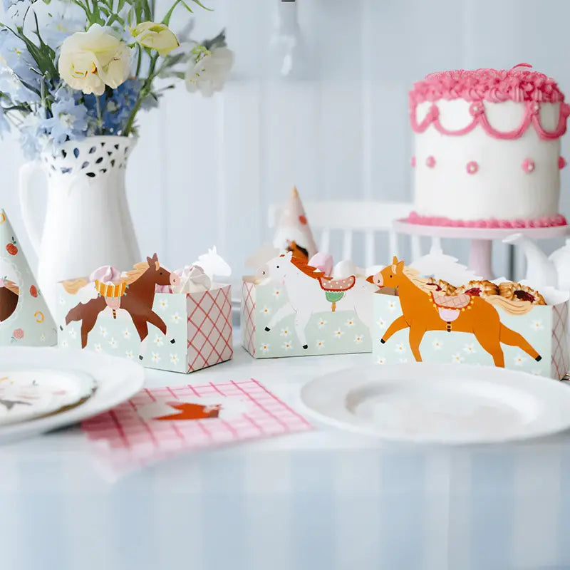 Horse Party Snack Boxes - Set of 3 