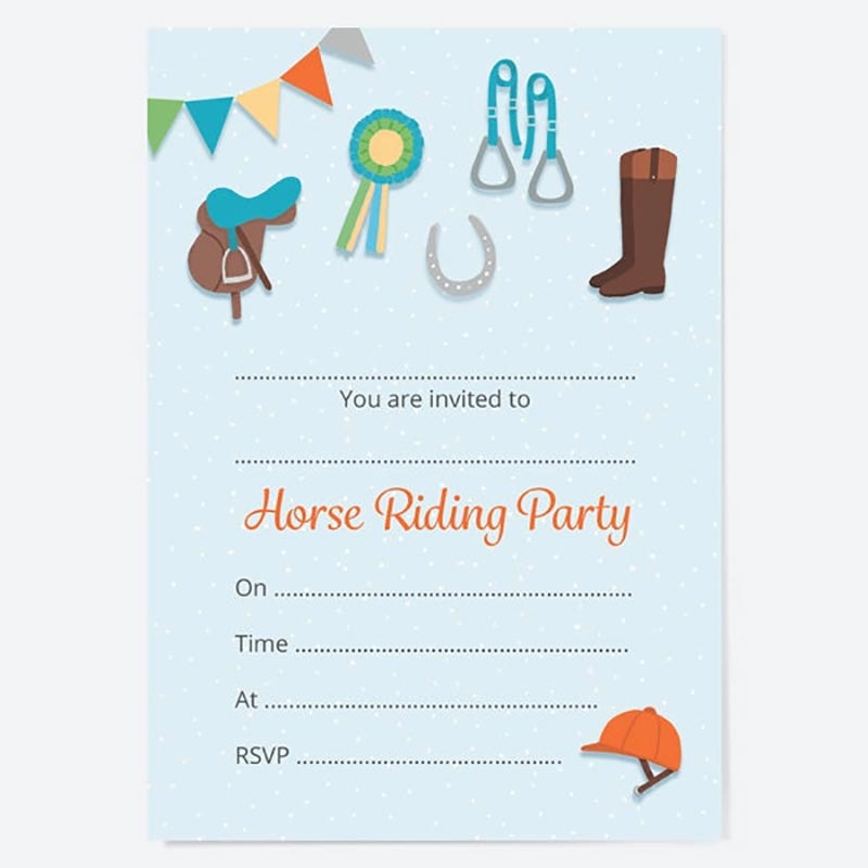 Horse Riding Party Invites 
