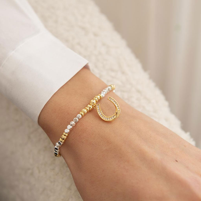 Especially For You Gold Horseshoe Bracelet
