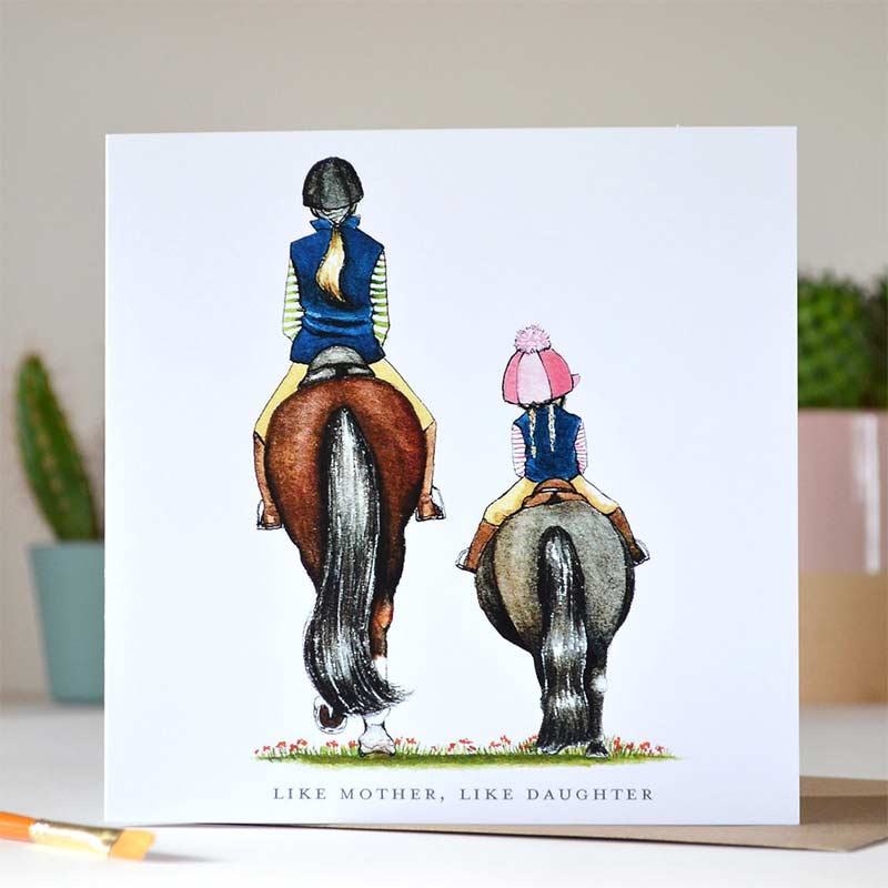 Like Mother, Like Daughter Greetings Card