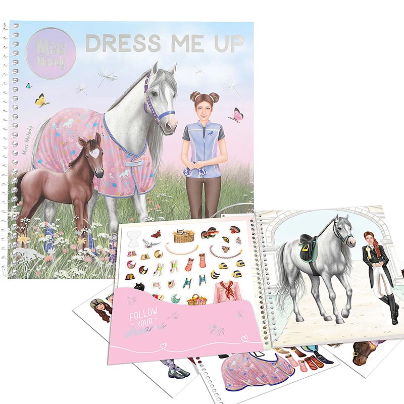 Miss Melody Dress Me Up Book - Open 