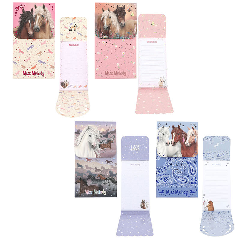 Miss Melody Mini Notepad with Magnetic Closure - Designs 