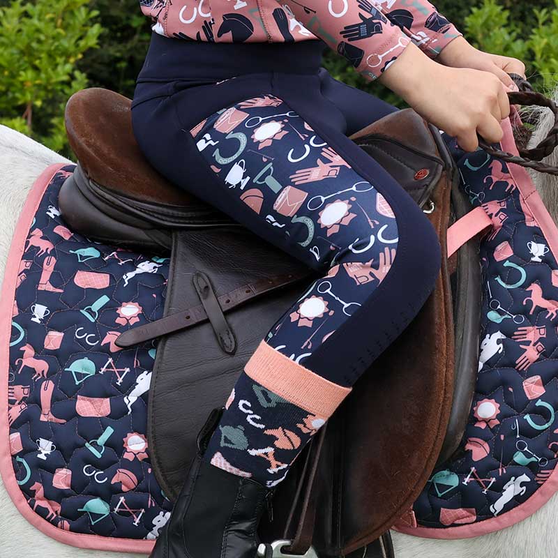 Pony Passion Children's Riding Tights In Use 