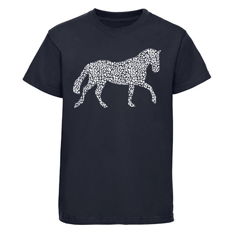 Wild About Horses Navy Children’s T Shirt