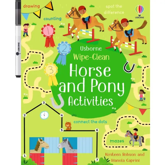Wipe-Clean Horse and Pony Activities Book 