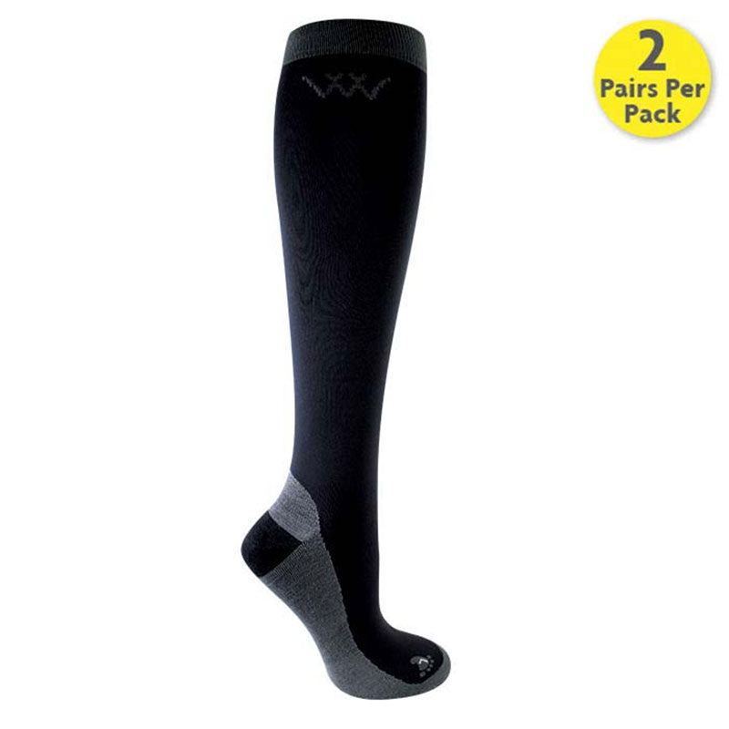 Woof Wear Ladies Competition Riding Socks – Black