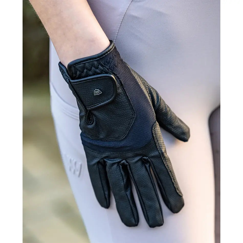 Woof Wear Reintex Mesh Ladies Riding Gloves - Black